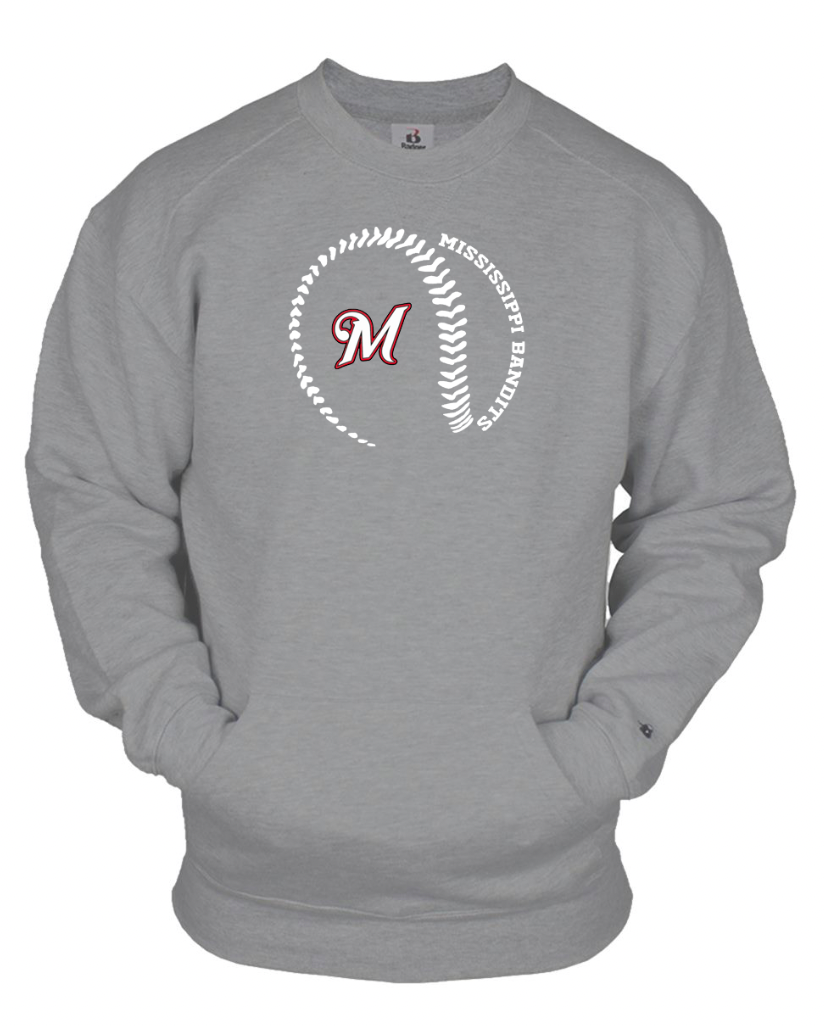 Mississippi Bandits Homerun (crew sweatshirt with front pocket)