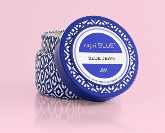 Capri Blue Printed Travel Tin 8.5 oz