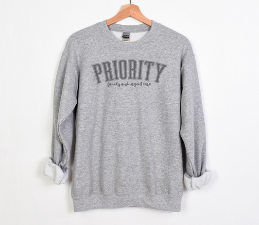 Priority tone on tone - sweatshirt
