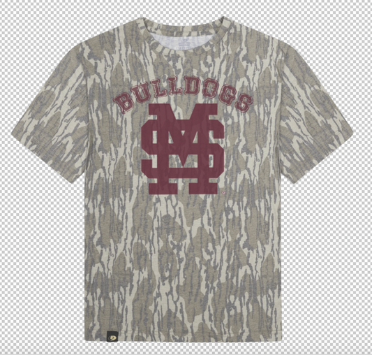 Maroon M over S Mossy Oak