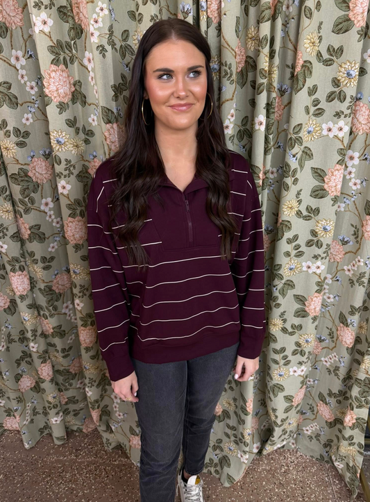 opening day stripe pullover